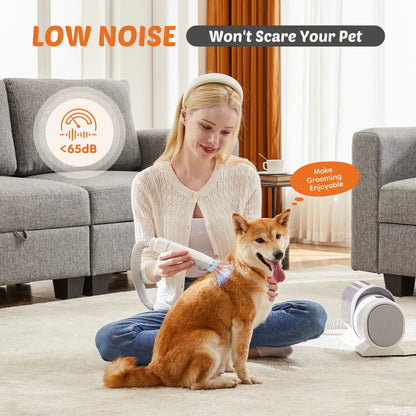 5-in-1 Pet Grooming Vacuum Kit for Dogs & Cats