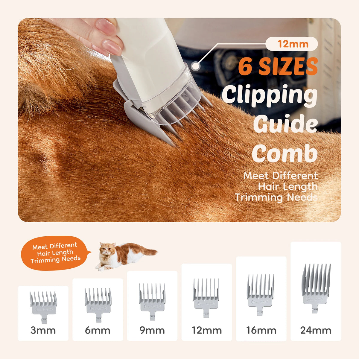 5-in-1 Pet Grooming Vacuum Kit for Dogs & Cats