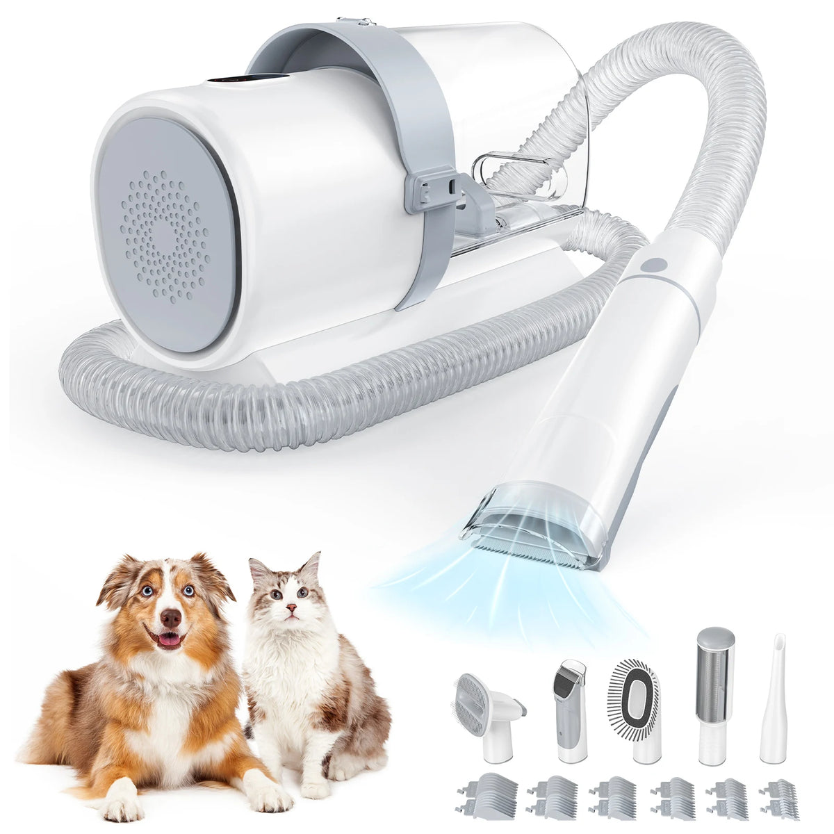 5-in-1 Pet Grooming Vacuum Kit for Dogs & Cats