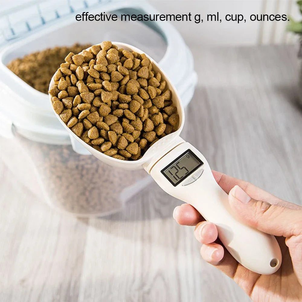 Cuillère doseuse électronique pour croquettes avec écran LED – PawThrill