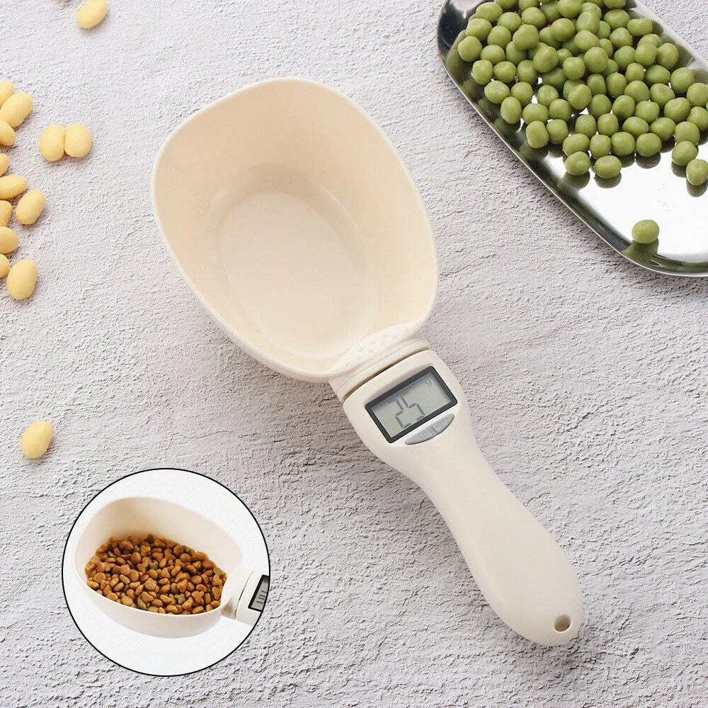 Cuillère balance pour peser les croquettes de chien et chat