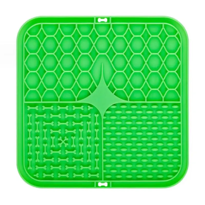 Tapis de léchage pour chien et chat, coloris vert