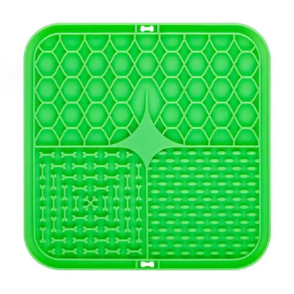 Tapis de léchage pour chien et chat, coloris vert